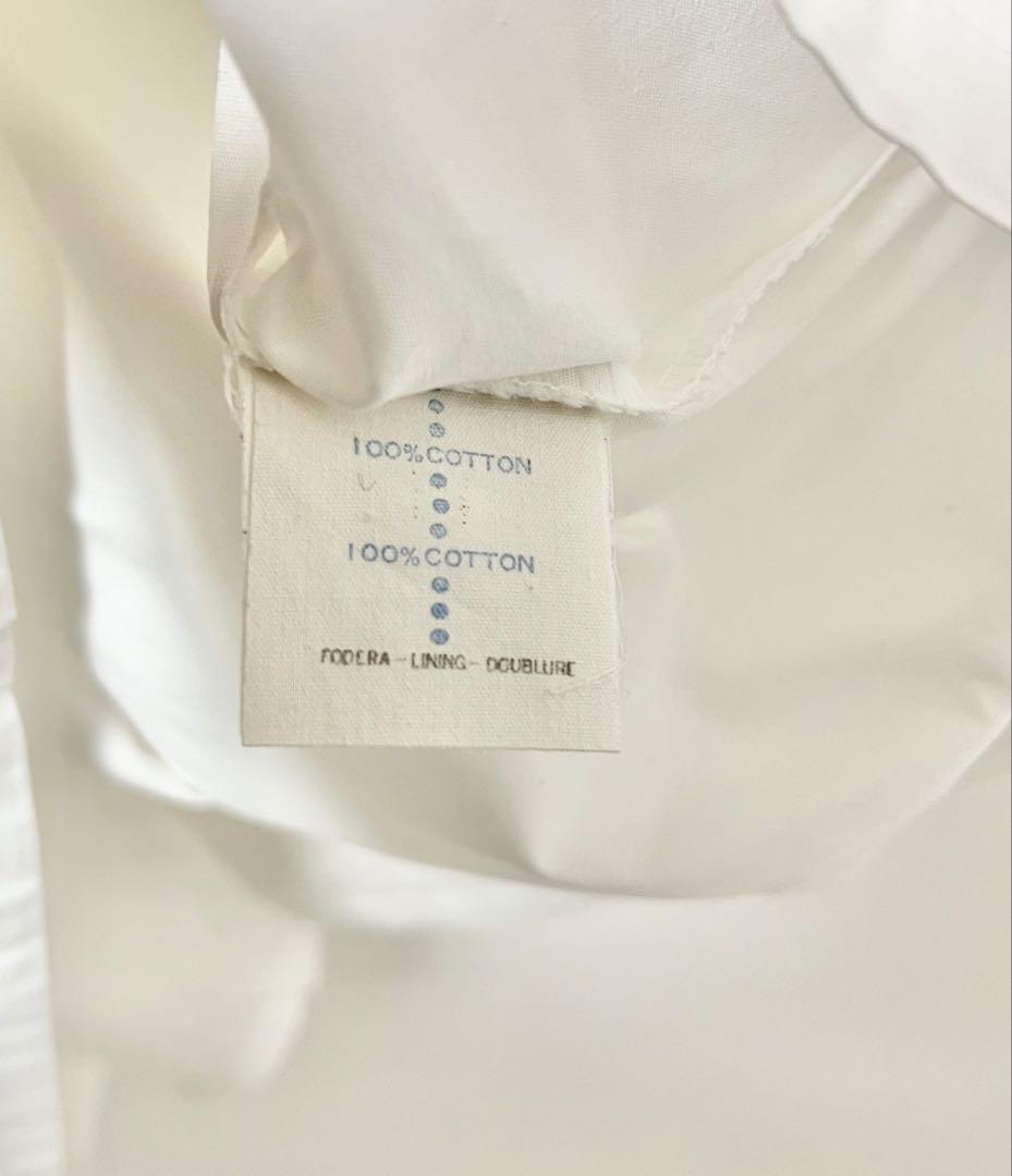 ヴェルサーチェ　Versace ホワイト　ボタンダウンシャツ　コットン100%