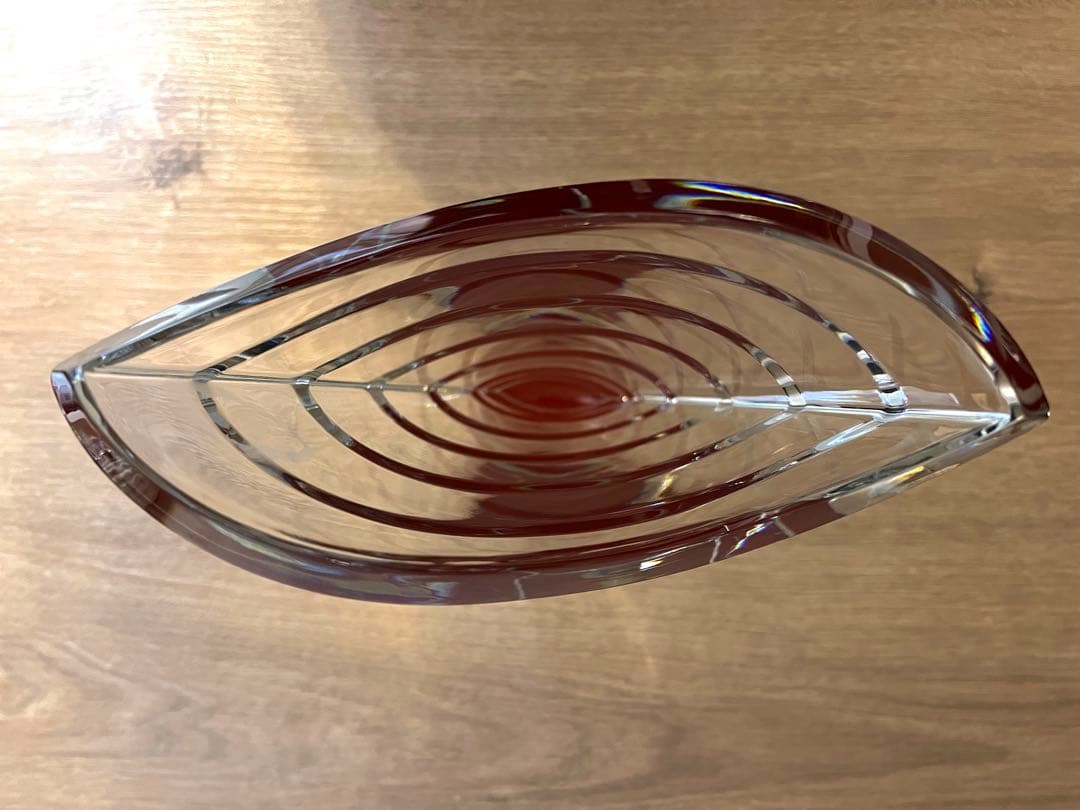 Baccarat バカラ　ウェーブ　フラワーベース　花瓶　箱付　廃盤品