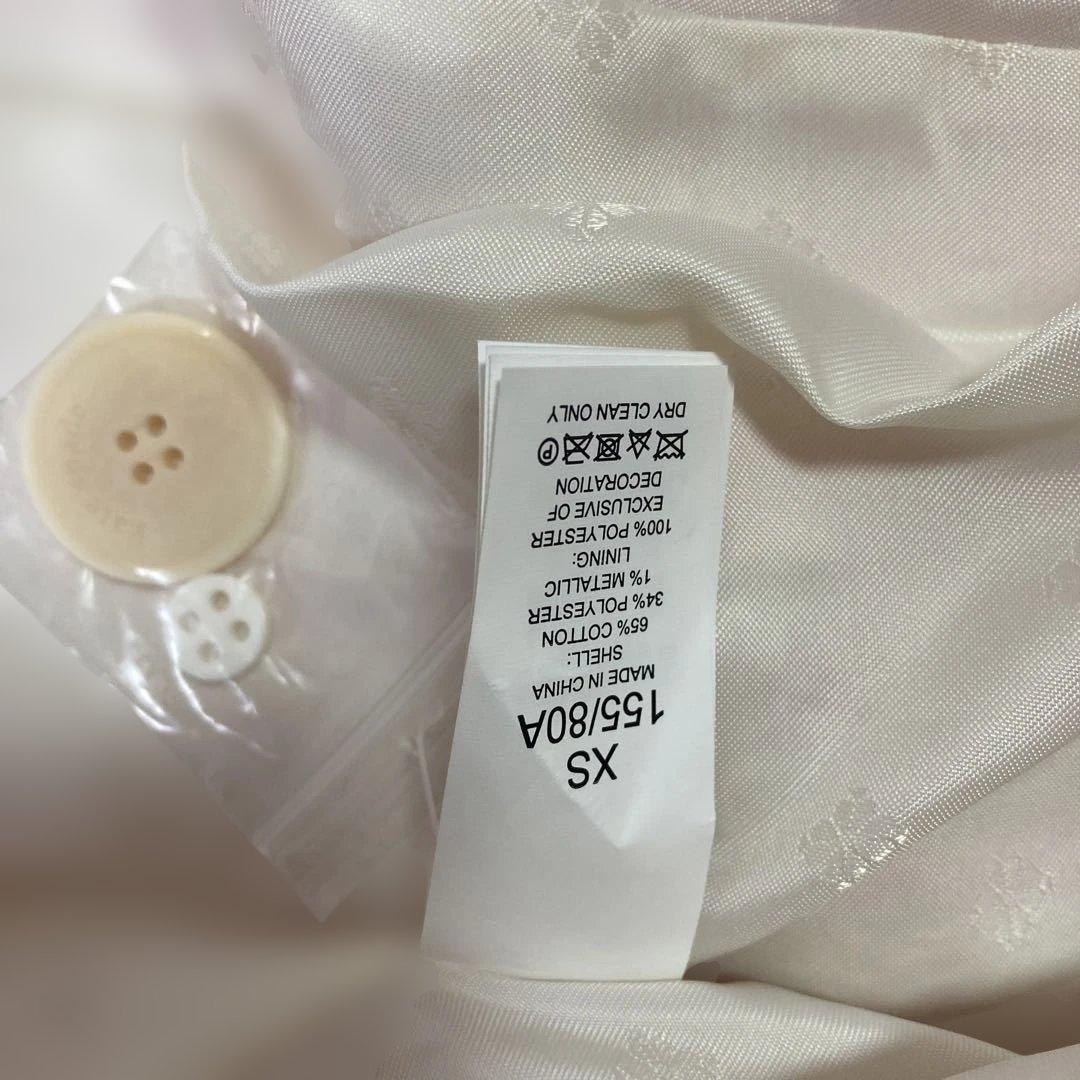 ケイトスペード ノーカラーコート ツイード ギンガムチェック ピンク