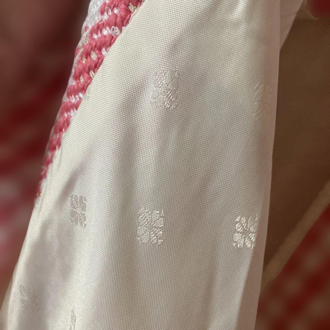 ケイトスペード ノーカラーコート ツイード ギンガムチェック ピンク