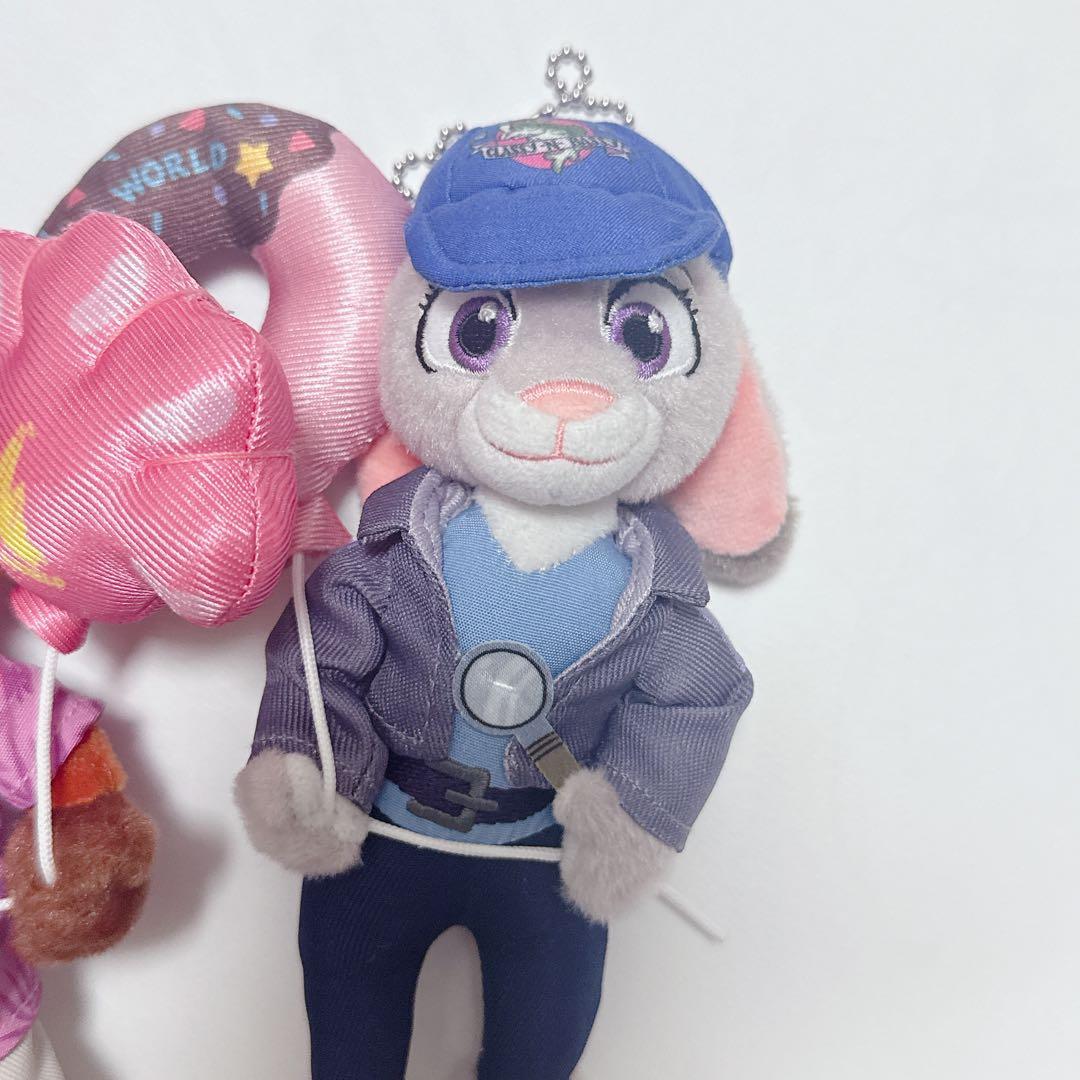 ディズニー　ズートピア2 ズートピア　ニック　ジュディ　ぬいぐるみバッジ