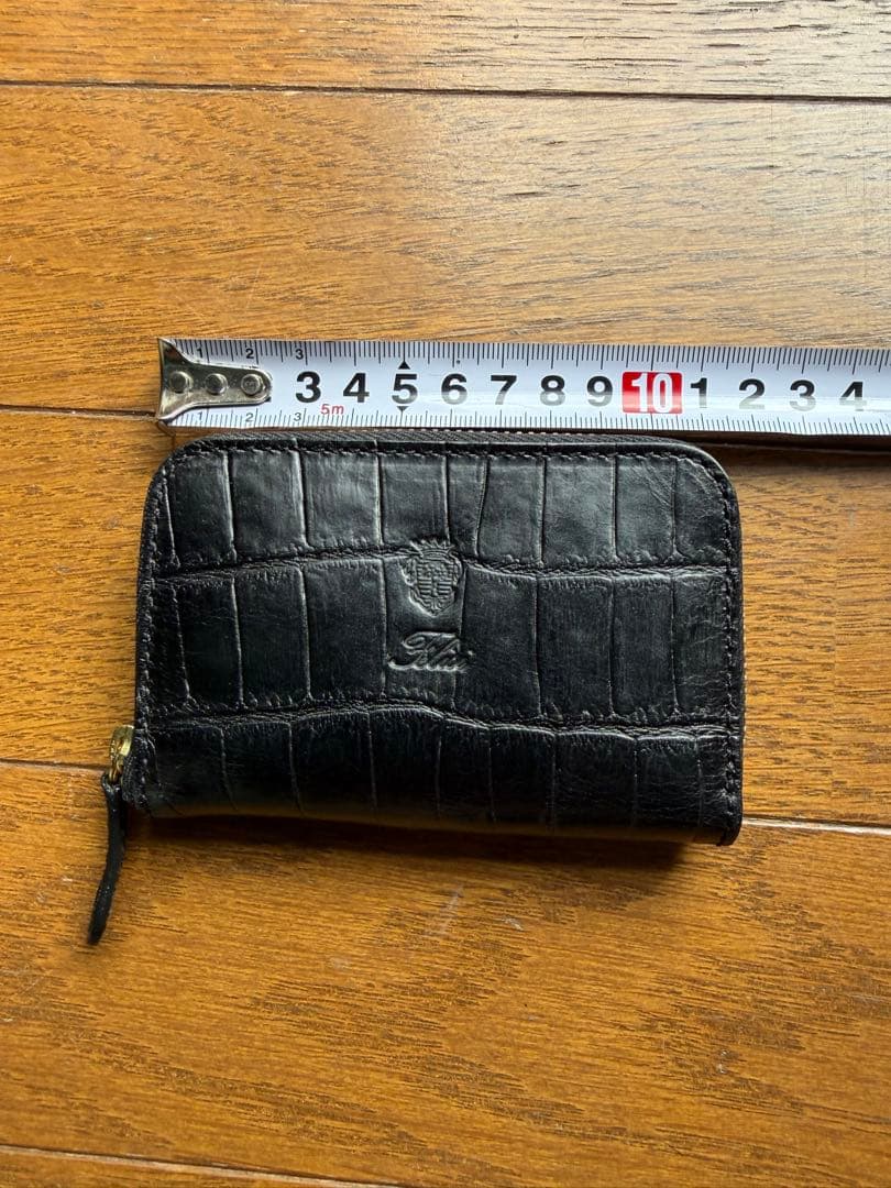 フェリージ クロコダイル風レザー 黒 ブラック ケース