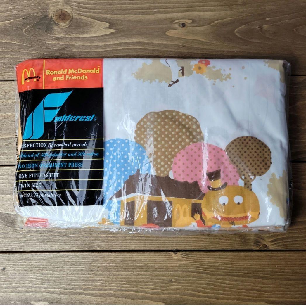 ヴィンテージ マクドナルド ヴィンテージ シーツ 公園 未開封