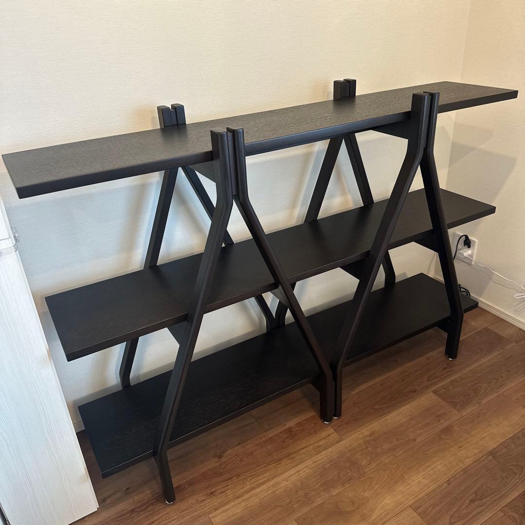 IDC 大塚家具 木製ラック シェルフ アーチ L ロータイプ