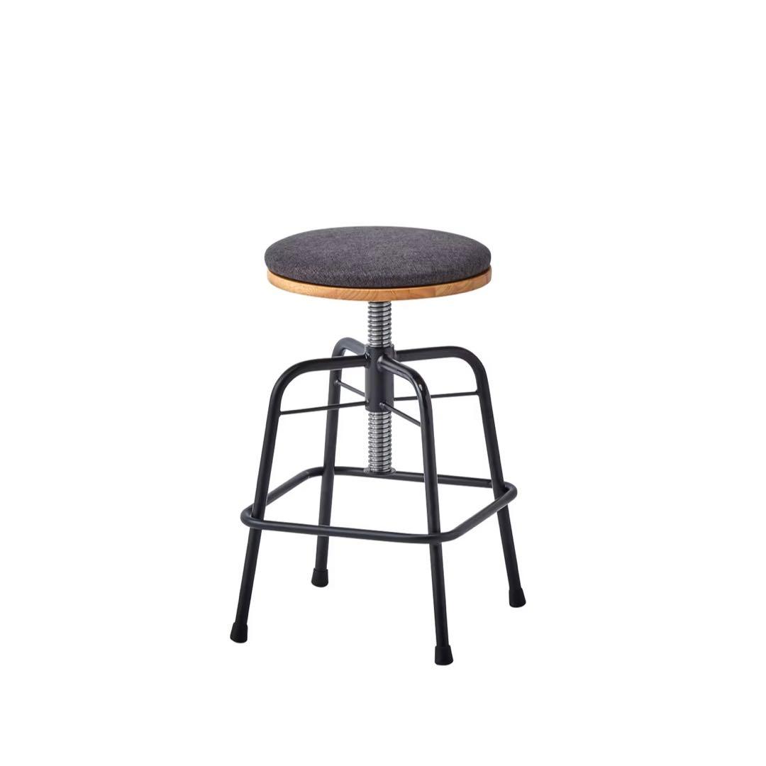 【MAYU】　【美品】Glam　ロースツール　昇降式ダイニングスツール