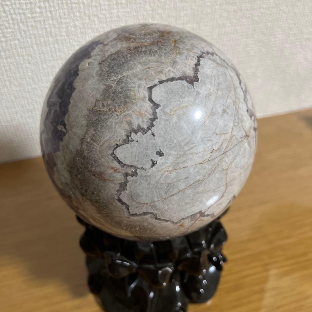 【天然石】ケープアメジスト ドリームアメジスト 丸玉 スフィア 大玉