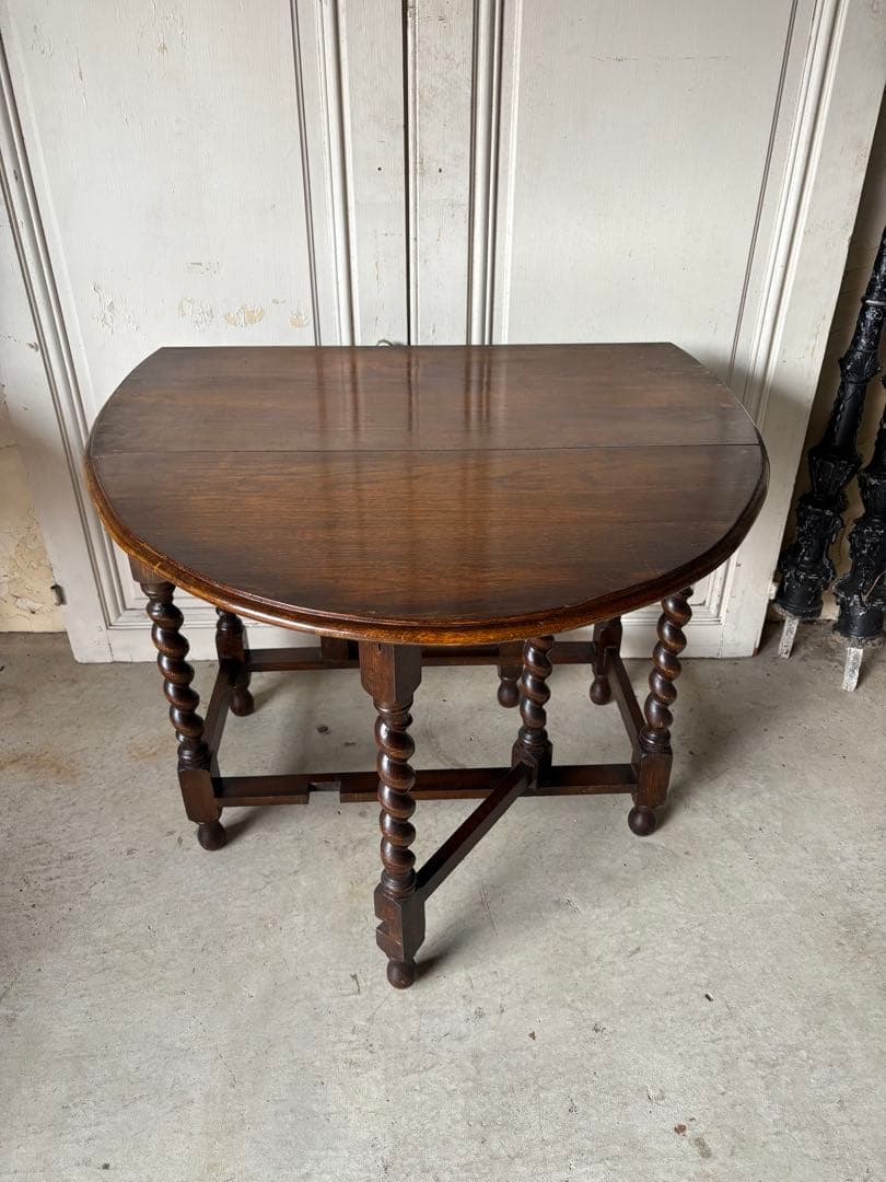 オークバタフライテーブル/ゲートレッグテーブル