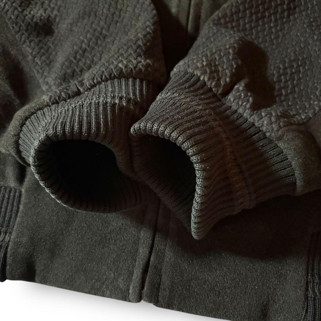 vintage起毛スタンドカラージャケット希少デザインウール調CBOYブラックL