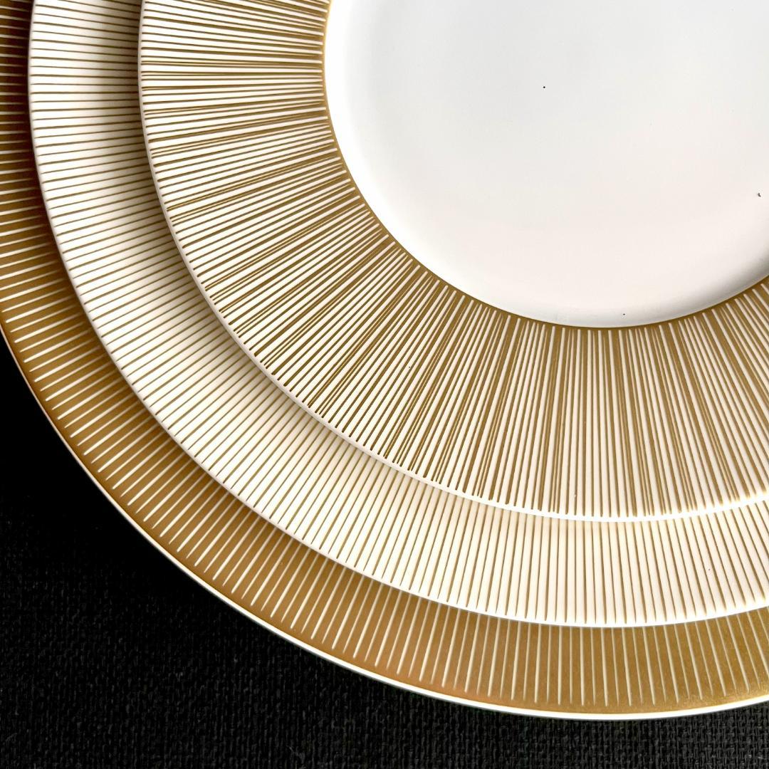 ★新品未使用　超美品★フランスBernardo ゴールド　大皿　サービスプレート