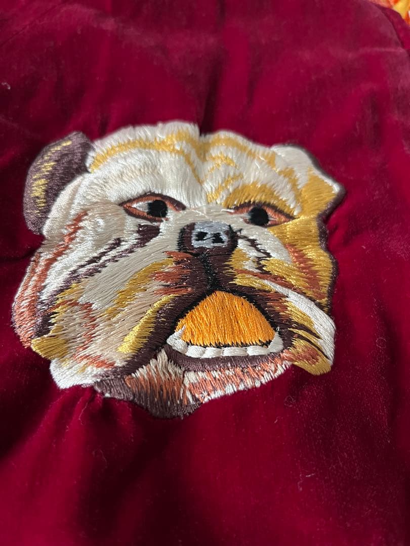 おこ テーラー東洋　港商　スカジャン　別珍　ブルドッグ　虎