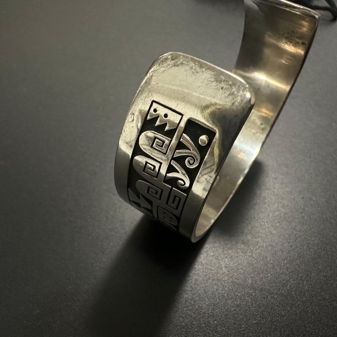 HOPI族　Gary & Elsie Yoyokie サンフェイス　バングル