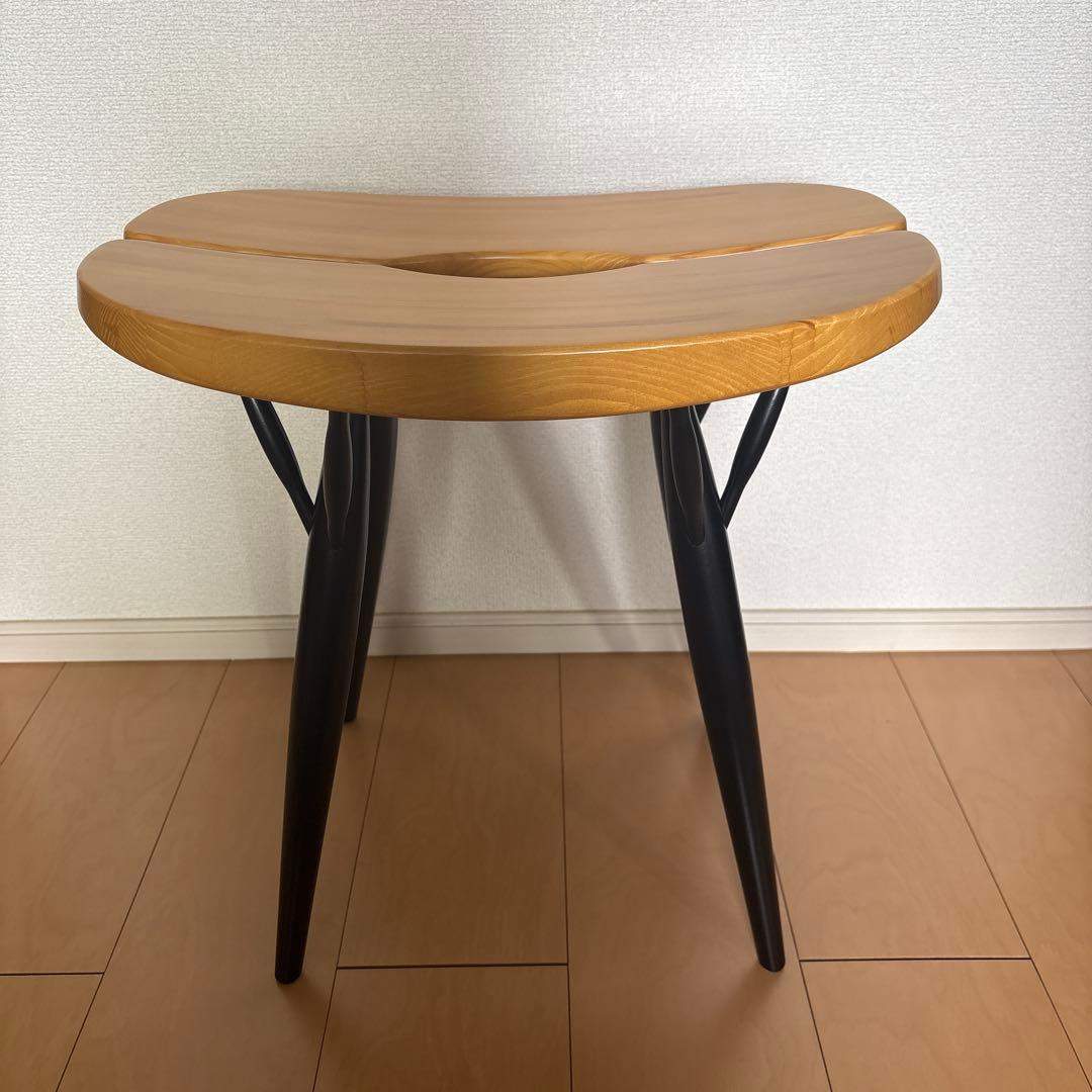 新品アルテック　ピルッカ　Pirkka Stool 44cm ハニー×ブラック