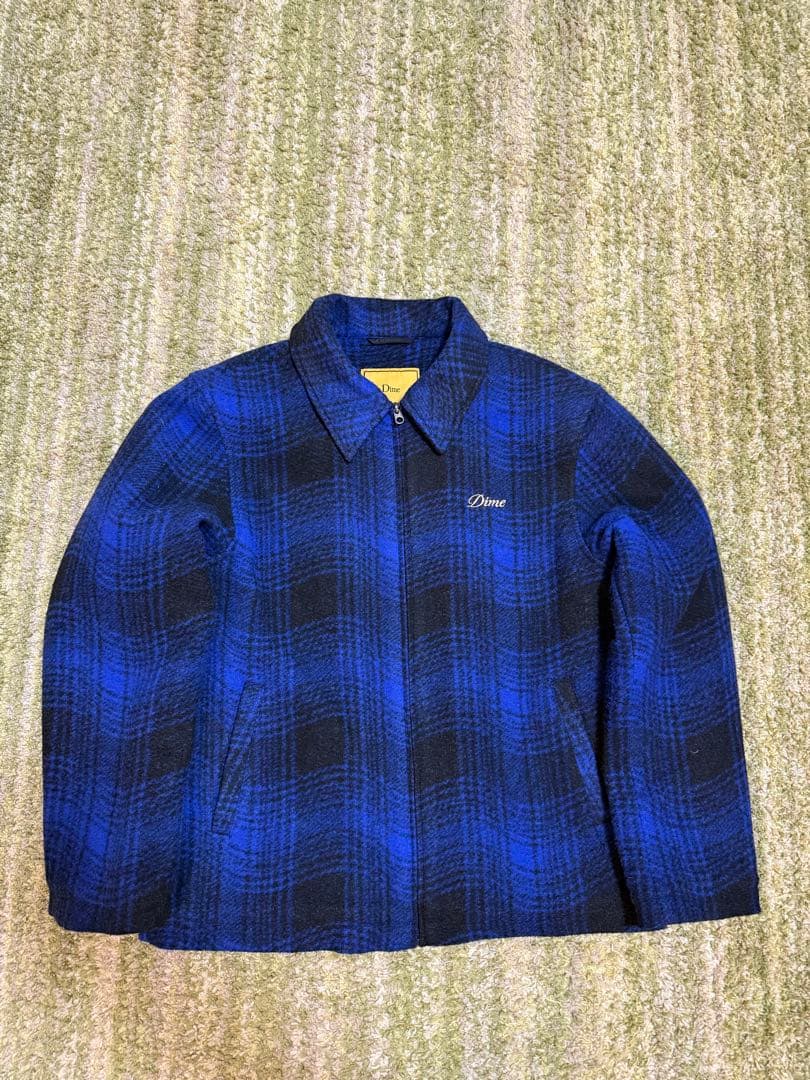 Dime 青黒チェック ジャンパー M