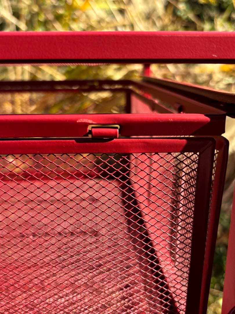 廃盤 稀少品　IKEA ANDY 赤 キッチンワゴン ポストモダン