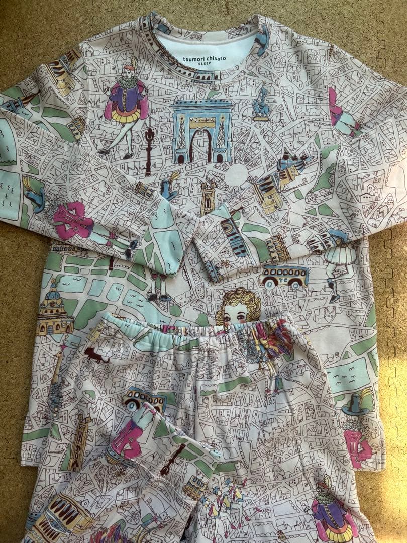 ♡ツモリチサトスリープ♡新品 ワコール製 パジャマ ルームウェア 暖か素材 長袖