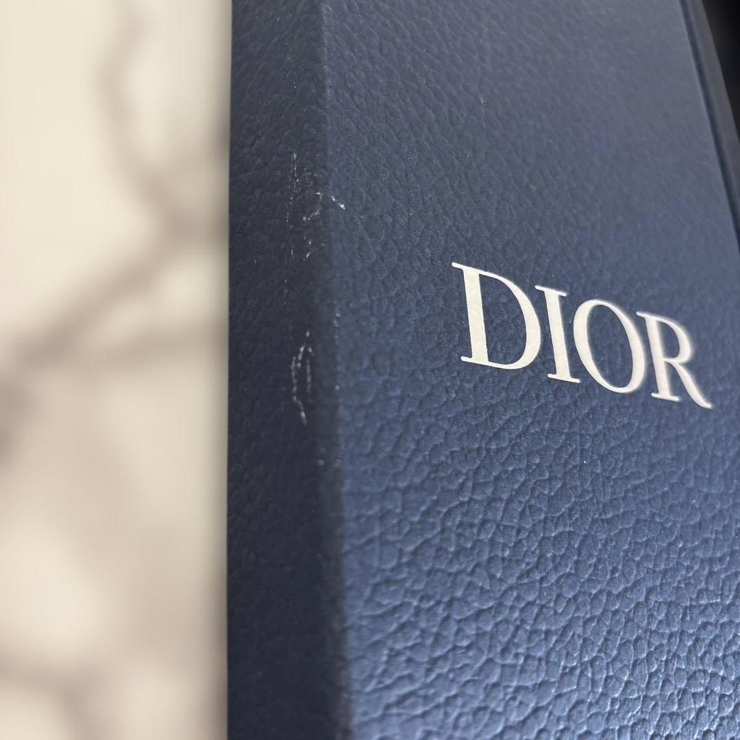 【箱付き&極美品✨】DIOR ネクタイ　オブリーク柄　ネイビー　ブラウン　紺　茶