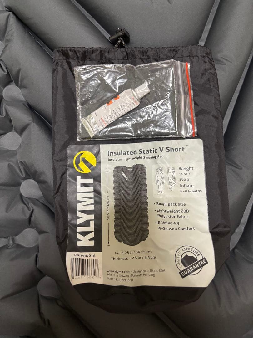 アウトドア寝具 Moonlightgear KLYMIT Insulated Static V