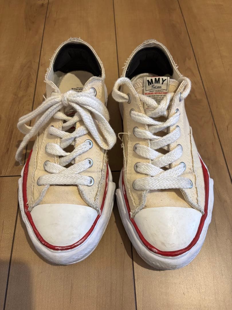MMY ホワイト/レッド スニーカー