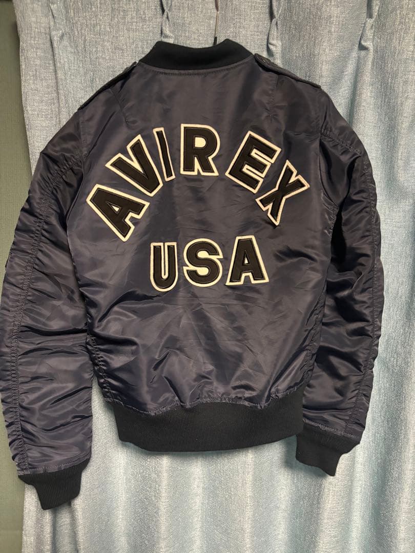AVIREX MA-1 フライトジャケット M ネイビー