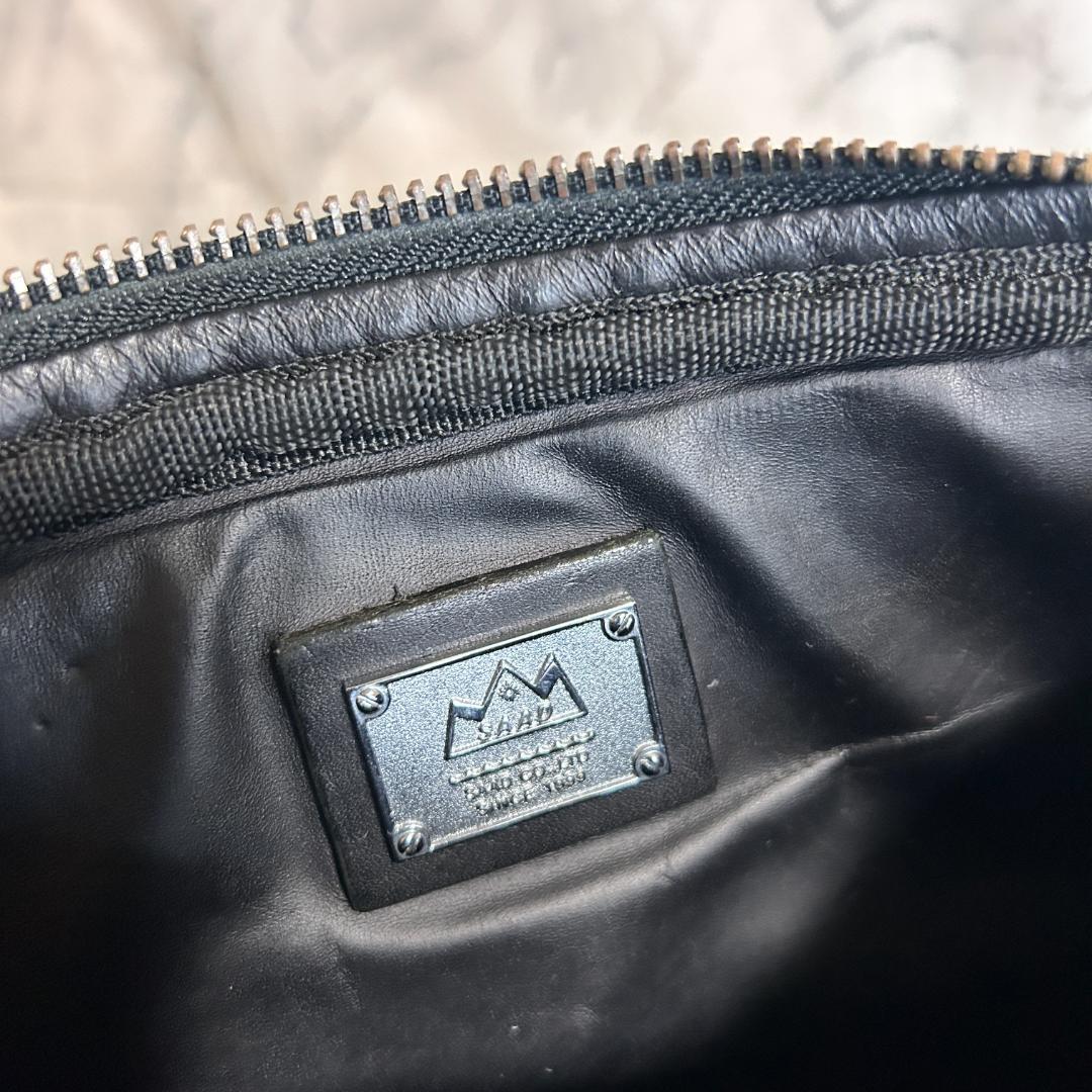 SAAD サード オールレザー ブランドロゴ金具 斜め掛け可能 ボディバック