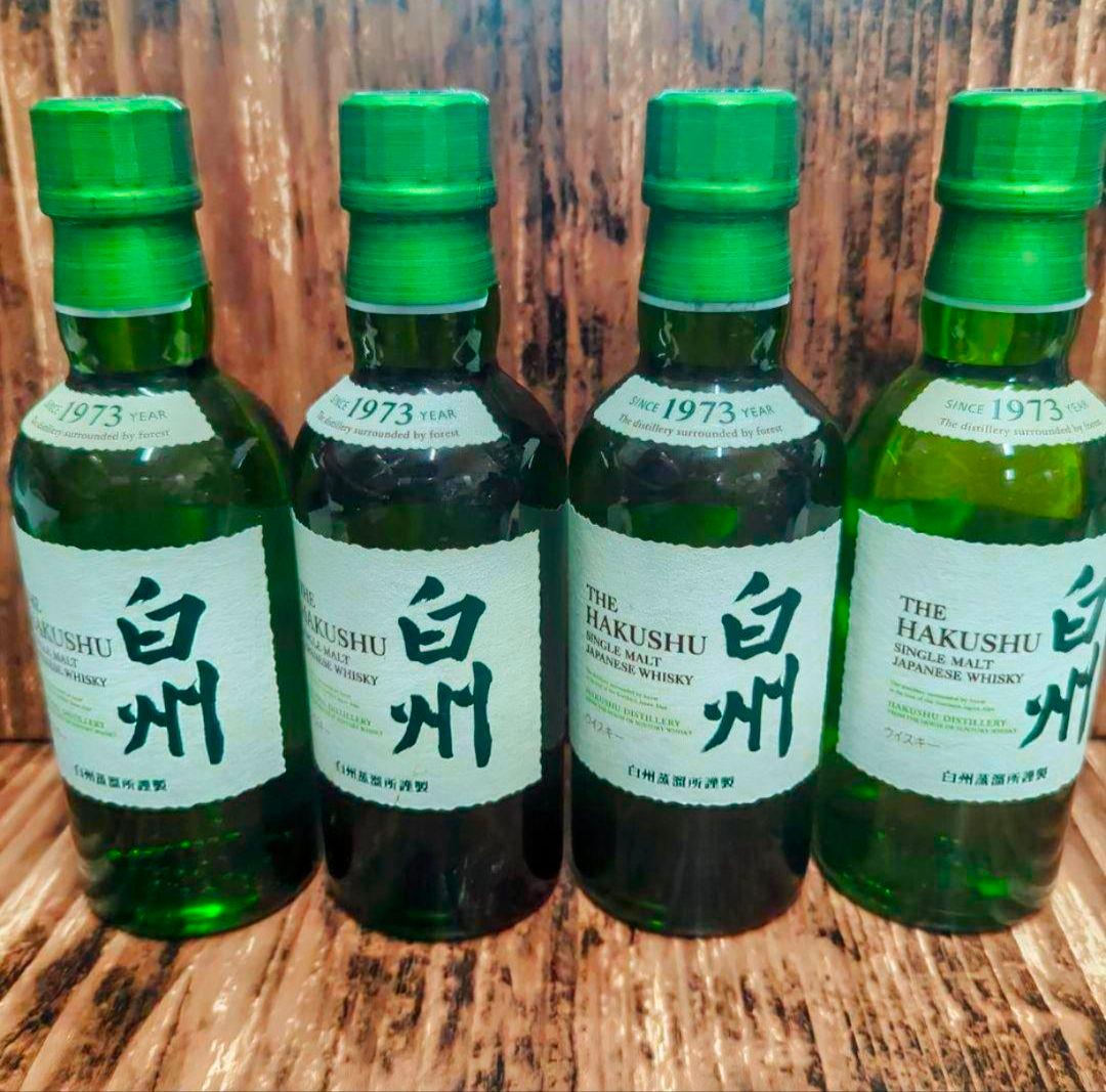 サントリー　シングルモルトウィスキー白州　180ml 4本セット