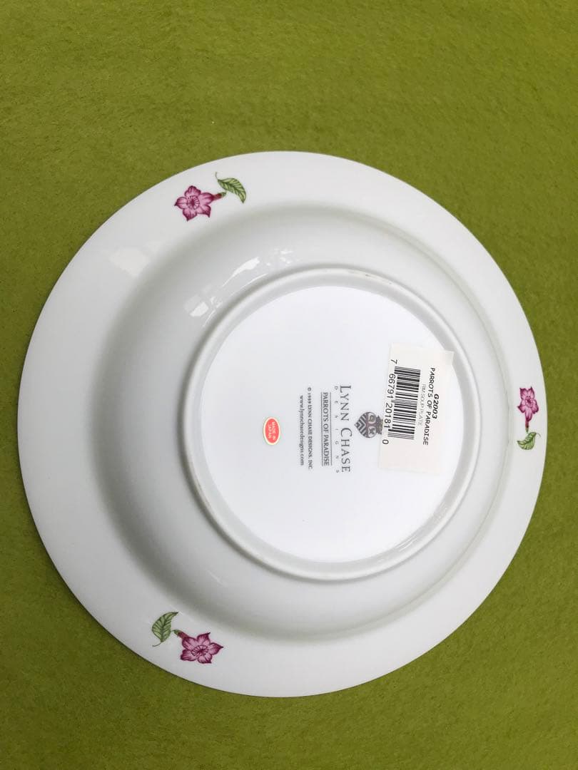 未使用リンチェイス　パロッツオブパラダイス　プレートセット　鳥　オウム　スープ皿