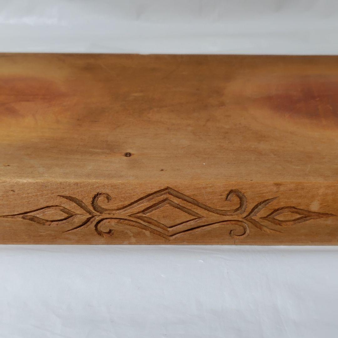 貴重！北海道アイヌ【手彫り】木製彫刻 ニポポ人形★約46cm★置物【ヴィンテージ