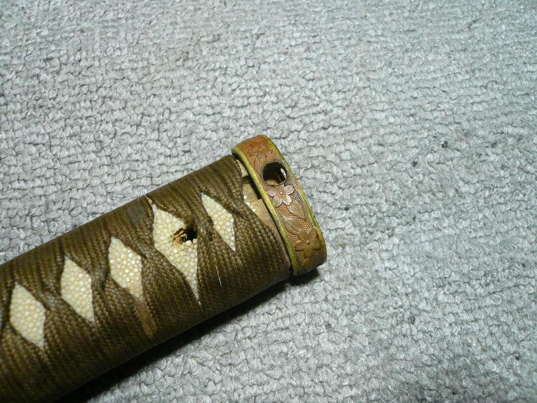 軍刀 柄 旧日本軍 刀装具 時代物 日本刀 士官 鮫皮 将校 儀礼刀 指揮刀