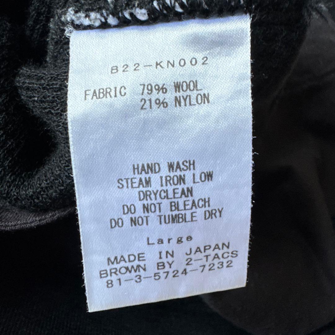 BROWN by 2-TACS BAA#3 EASY PANTS｜L｜ブラック