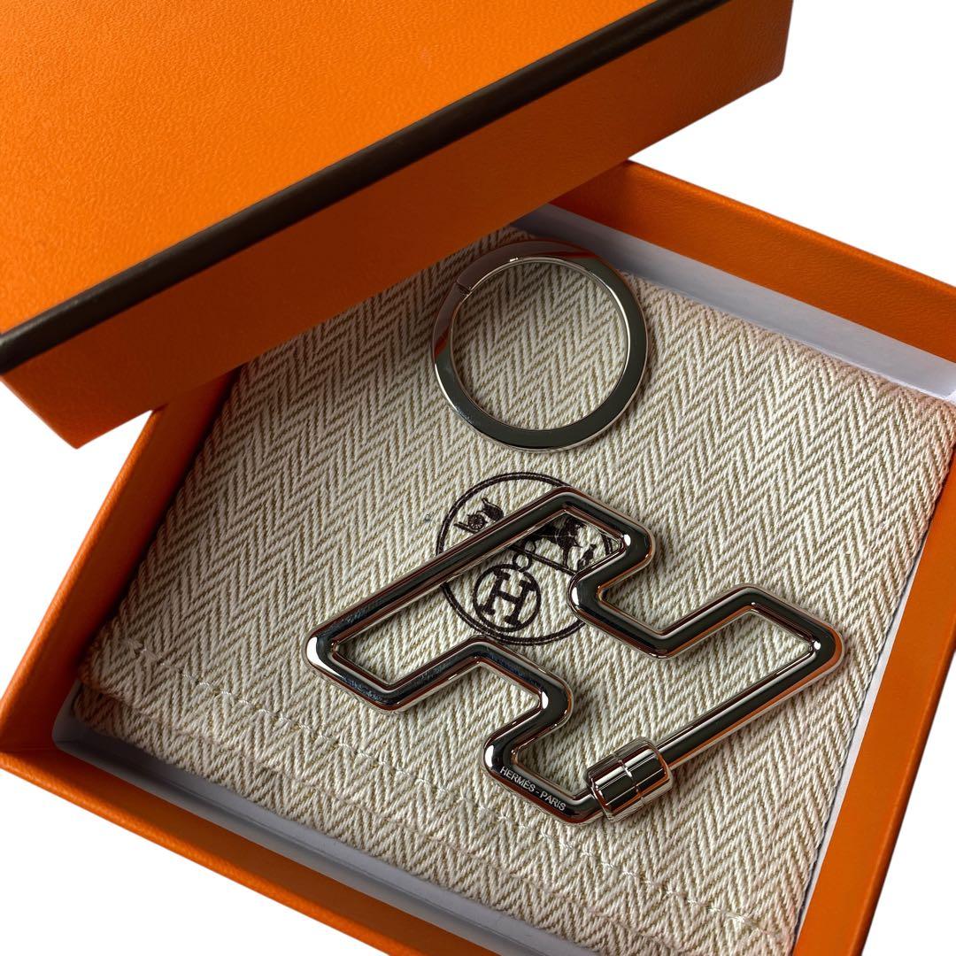 未使用 エルメスHERMES Hトゥスピード キーリング.