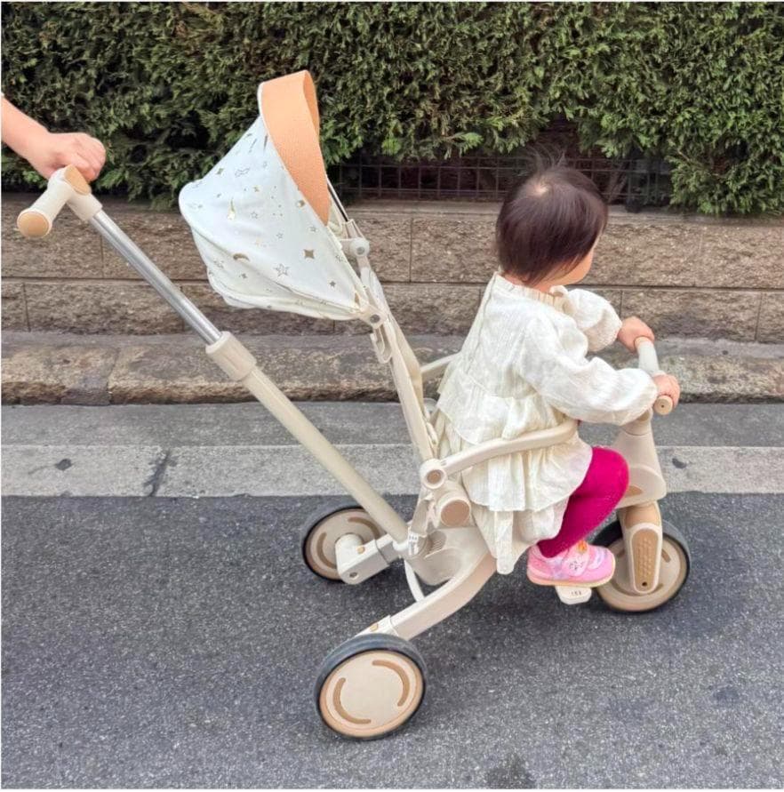 ⭐️新品⭐️多機能三輪車【イエロー】 7in1 折りたたみ 安全設計1歳〜5歳