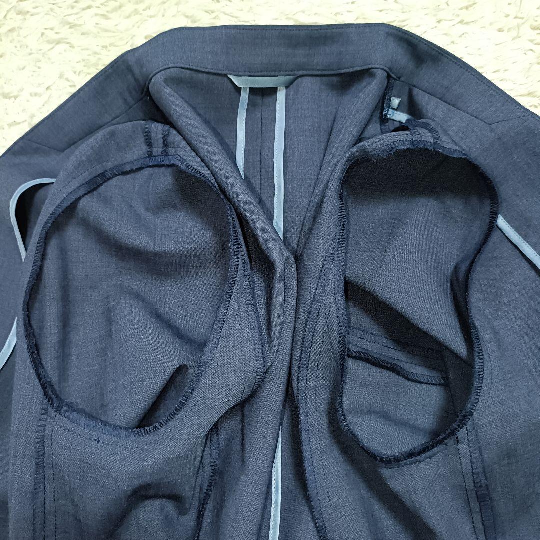 【美品】グリーンレーベルリラクシング カチリラ ノーラペル パンツスーツ 38