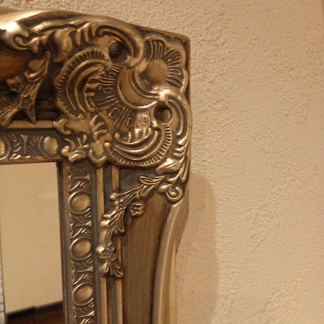 引取なら7380円！アンティーク調ミラー　ゴールド