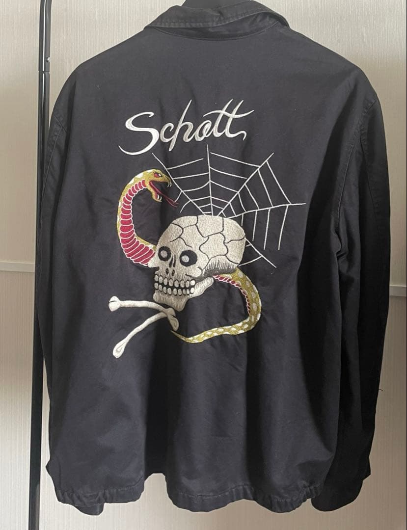 ショット Schott スーベニア スカジャン ジャケット スカル XL