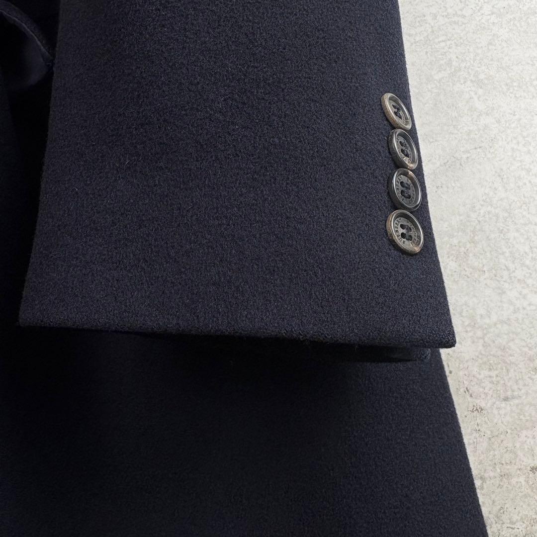 バーバリーロンドン　カシミヤ　BURBERRY バルマカーン　コート　48 紺色