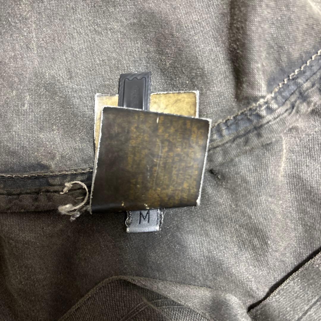 グレー クロップド丈 ミリタリージャケット