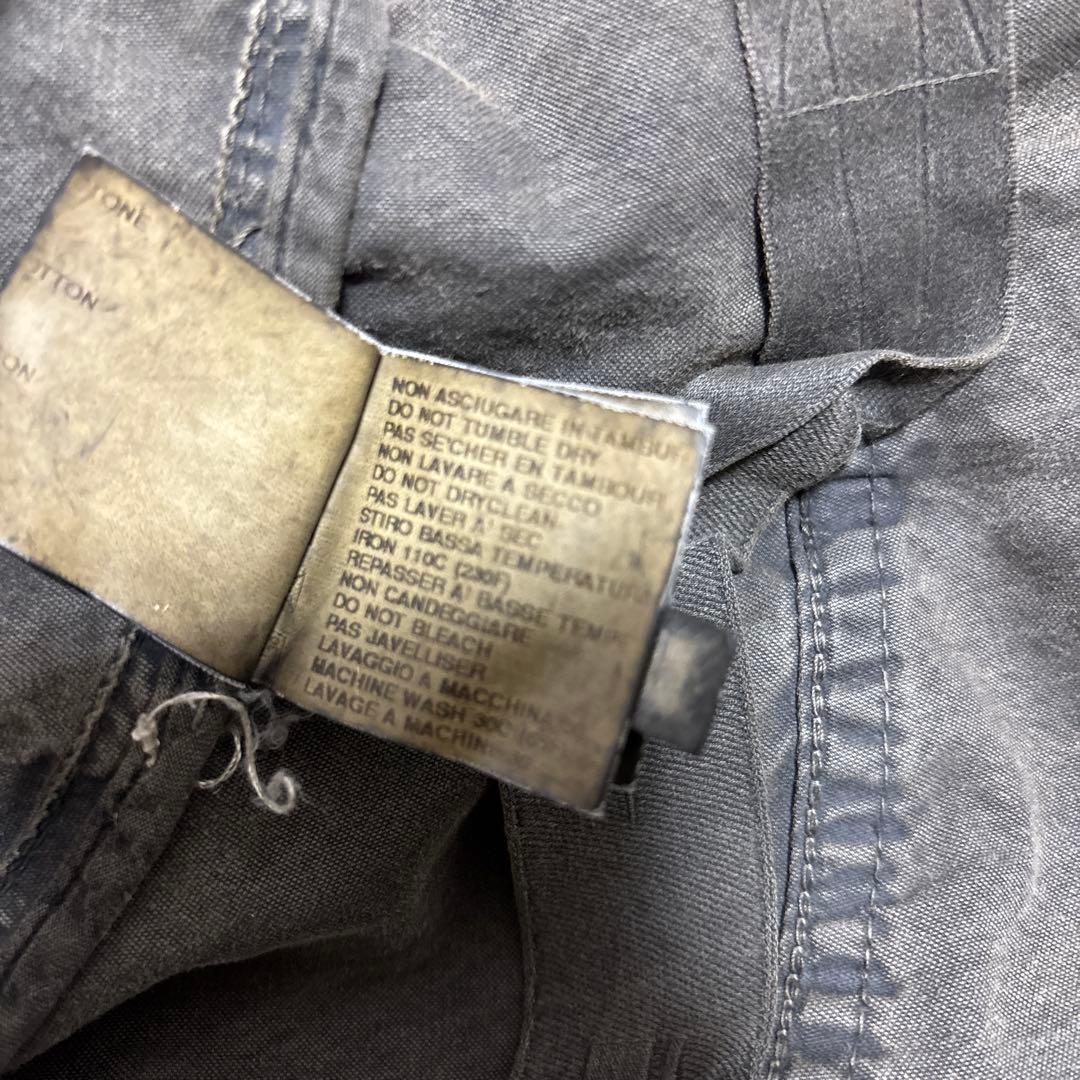 グレー クロップド丈 ミリタリージャケット