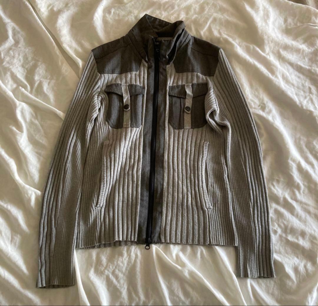 R ファーパーカー ニットブルゾンセット