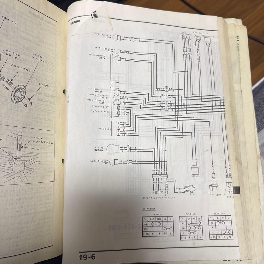 希少　nsr50 nsr80サービスマニュアル