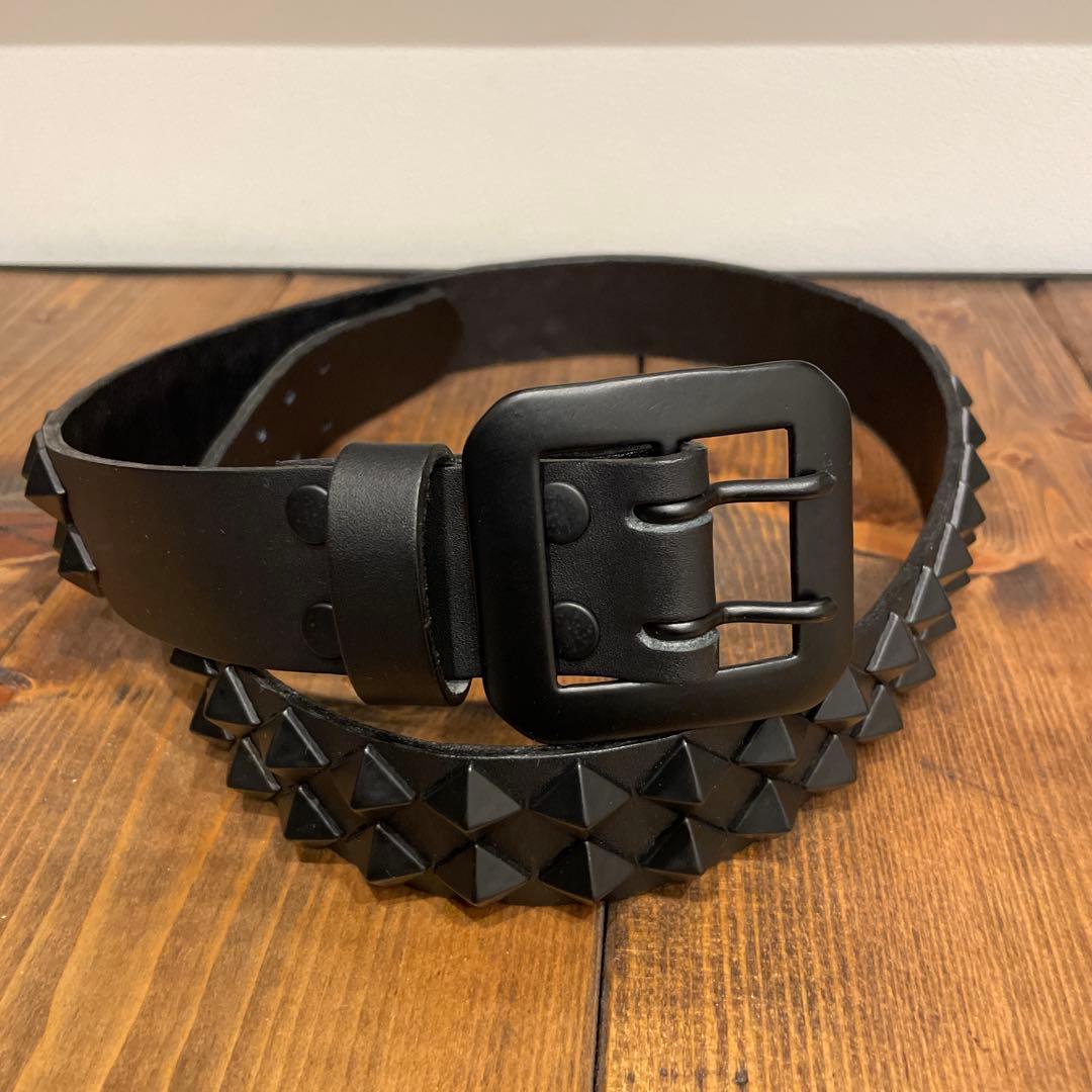 モダンパイレーツ　スタッズベルト　鋲ベル　オールブラック　34