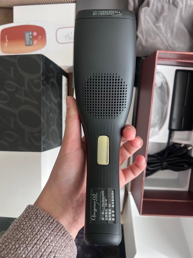 【稼働ok】Opus Beauty 03 脱毛器 ブラック・ゴールド