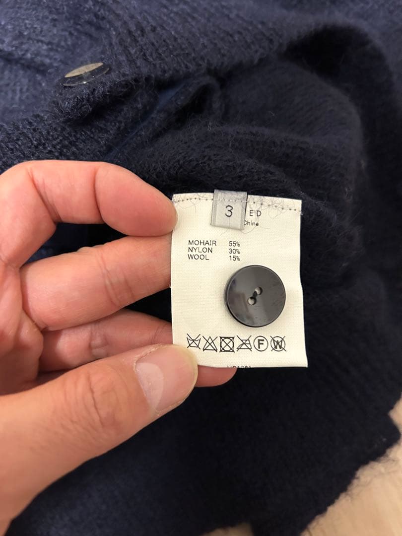 トップス UNUSED MOHAIR CARDIGAN