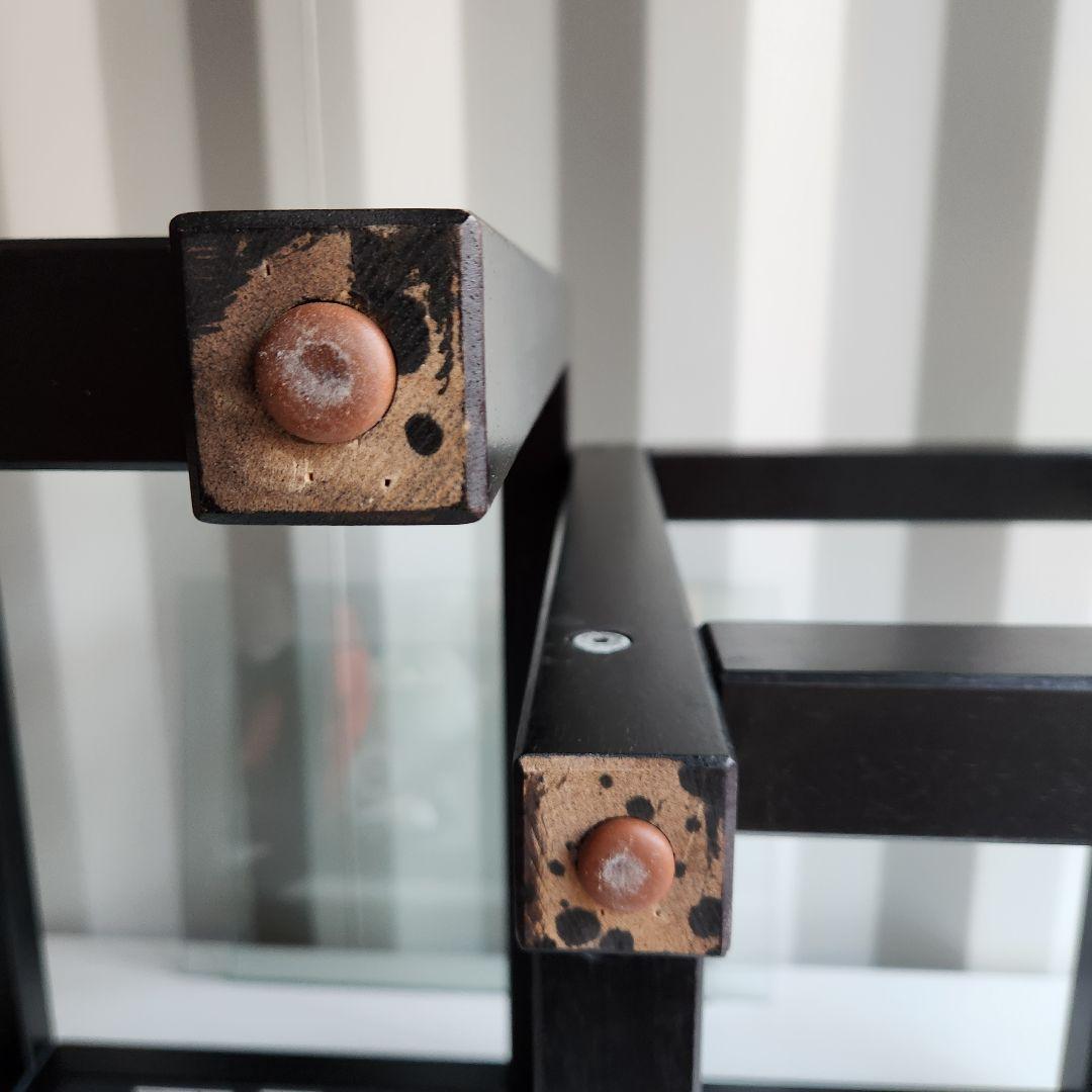 90's vintage IKEA ガラス ネストテーブル サイドテーブル　木製