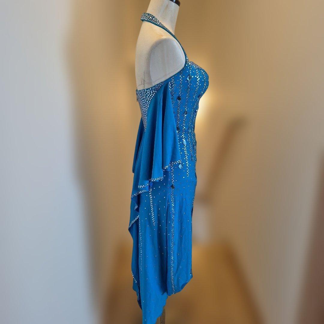 社交ダンス　ラテンドレス　青　S～M