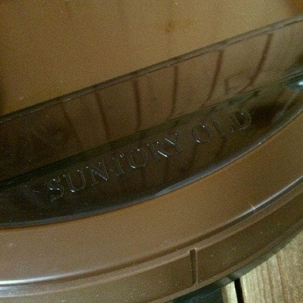 ヴィンテージ未使用*非売品*サントリー オールド*樽型ミラー ケース*鏡