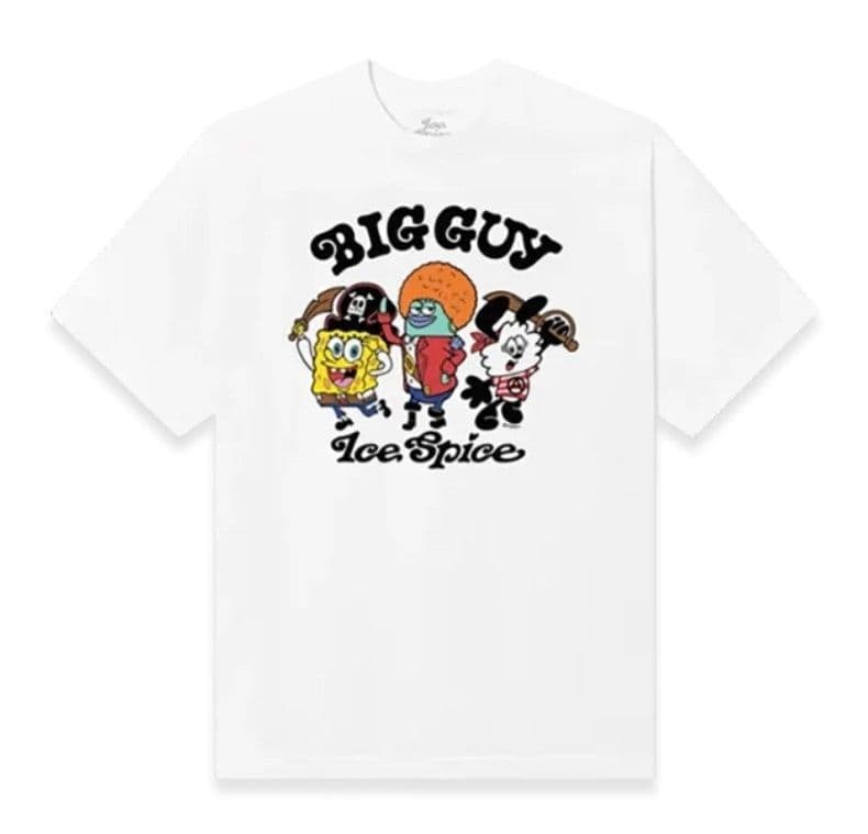 VERDY Ice Spice SpongeBob Big Guy Tシャツ