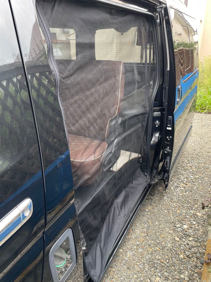 ユーアイビークル　虫除け　防虫ネット　リア　左　セット　蚊帳　ハイエース　ワイド