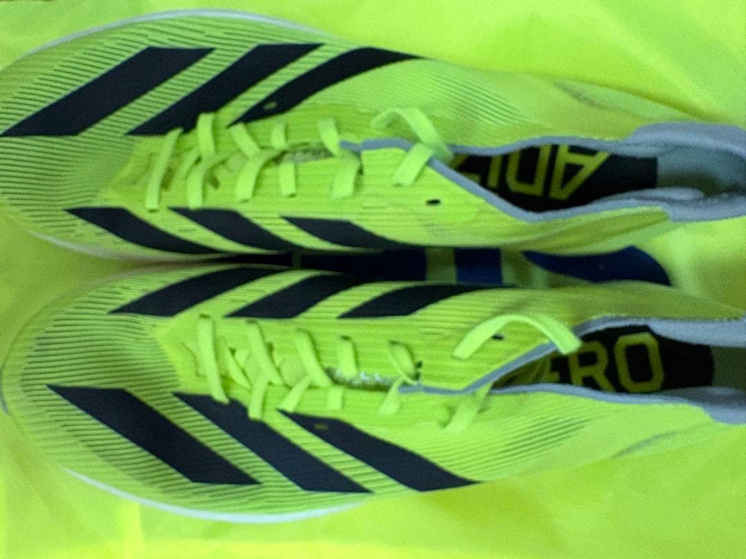 adidas ADIZERO スパイクシューズ イエロー/ネイビー　サイズ7.5