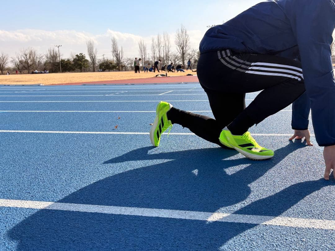 adidas ADIZERO スパイクシューズ イエロー/ネイビー　サイズ7.5