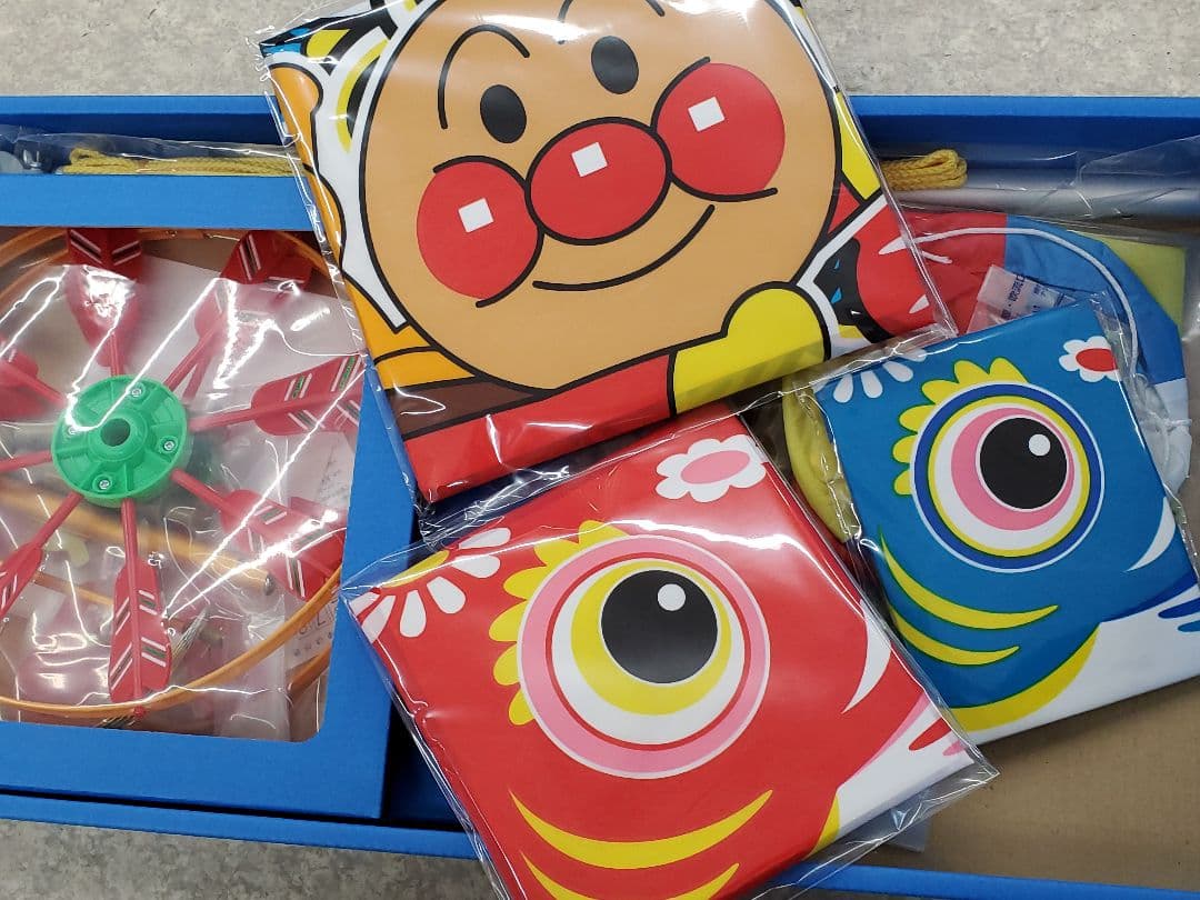 アンパンマン鯉のぼり フルセット 送料込み ベランダサイズ お庭用 室内でも